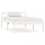 fehér tömör fenyőfa ágykeret 90 x 200 cm