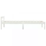 fehér tömör fenyőfa ágykeret 90 x 200 cm