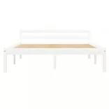 fehér tömör fenyőfa ágykeret 140 x 200 cm