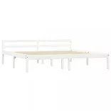fehér tömör fenyőfa ágykeret 160 x 200 cm