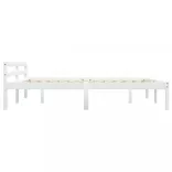 fehér tömör fenyőfa ágykeret 180 x 200 cm