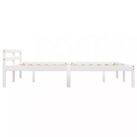 fehér tömör fenyőfa ágykeret 180 x 200 cm