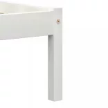 fehér tömör fenyőfa ágykeret 180 x 200 cm