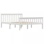 fehér tömör fenyőfa ágykeret 140 x 200 cm