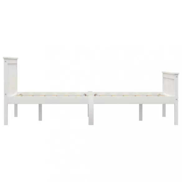 fehér tömör fenyőfa ágykeret 140 x 200 cm