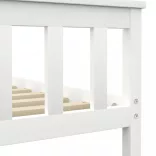 fehér tömör fenyőfa ágykeret 160 x 200 cm