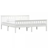 fehér tömör fenyőfa ágykeret 180 x 200 cm