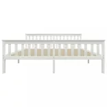 fehér tömör fenyőfa ágykeret 180 x 200 cm