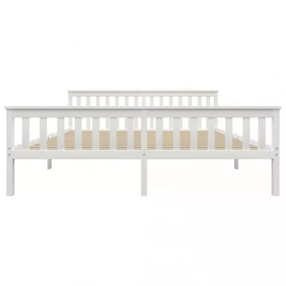 fehér tömör fenyőfa ágykeret 180 x 200 cm