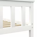 fehér tömör fenyőfa ágykeret 180 x 200 cm