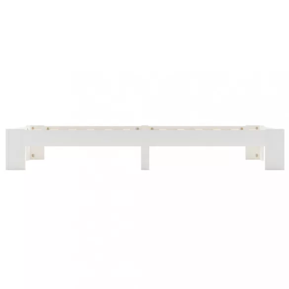 fehér tömör fenyőfa ágykeret 90 x 200 cm