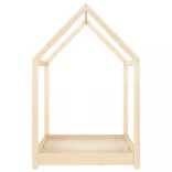 tömör fenyőfa gyerekágy-keret 80 x 160 cm