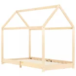 tömör fenyőfa gyerekágy-keret 90 x 200 cm