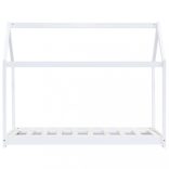 fehér tömör fenyőfa gyerekágy-keret 70 x 140 cm