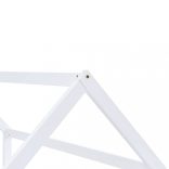 fehér tömör fenyőfa gyerekágy-keret 70 x 140 cm