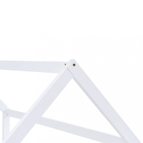 fehér tömör fenyőfa gyerekágy-keret 70 x 140 cm