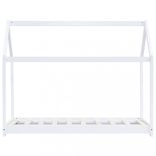 fehér tömör fenyőfa gyerekágy-keret 80 x 160 cm