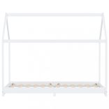 fehér tömör fenyőfa gyerekágy-keret 90 x 200 cm