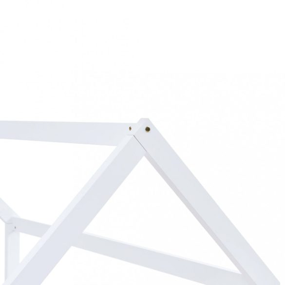 fehér tömör fenyőfa gyerekágy-keret 90 x 200 cm