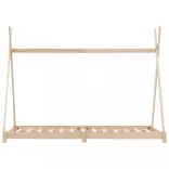 tömör fenyőfa gyerekágy-keret 70 x 140 cm