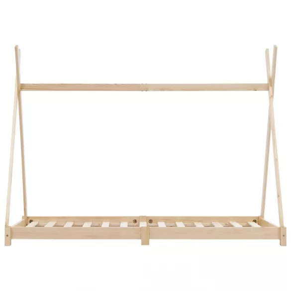 tömör fenyőfa gyerekágy-keret 70 x 140 cm