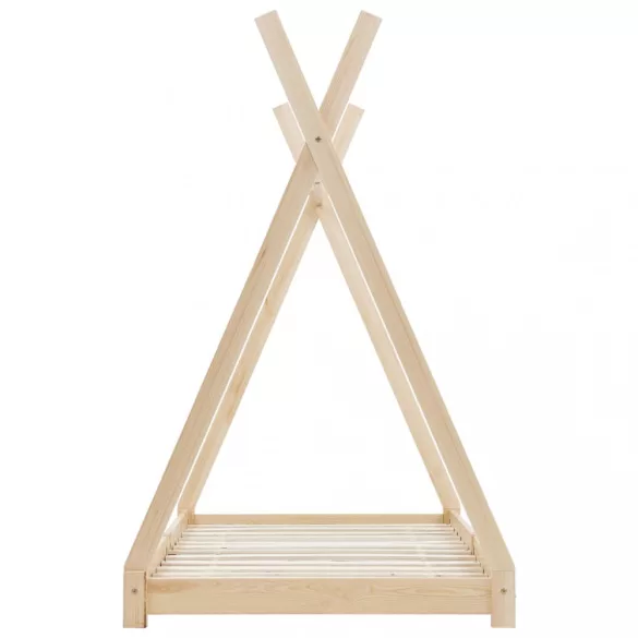 tömör fenyőfa gyerekágy-keret 70 x 140 cm