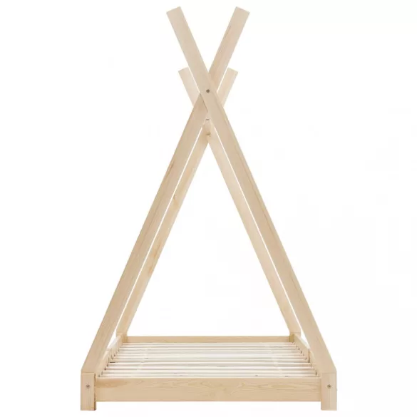 tömör fenyőfa gyerekágy-keret 90 x 200 cm