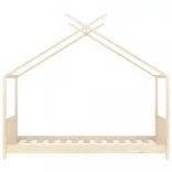 tömör fenyőfa gyerekágy-keret 70 x 140 cm