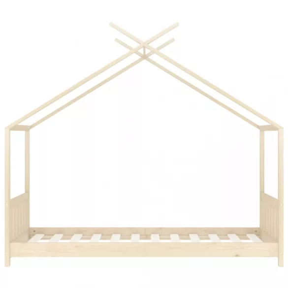 tömör fenyőfa gyerekágykeret 80 x 160 cm