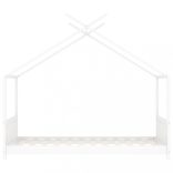 fehér tömör fenyőfa gyerekágy-keret 80 x 160 cm