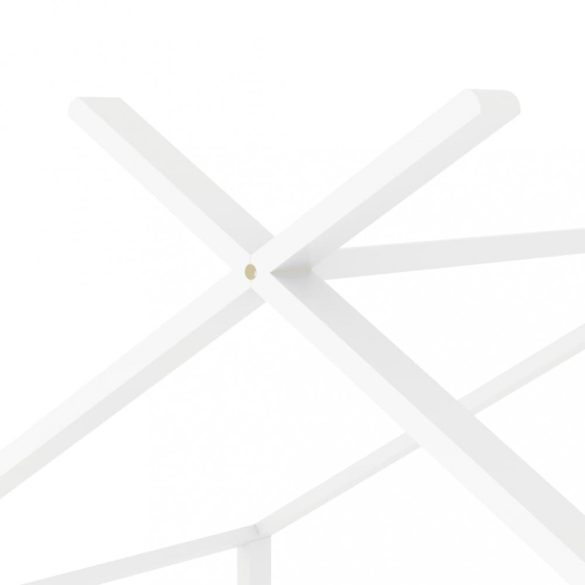 fehér tömör fenyőfa gyerekágy-keret 80 x 160 cm