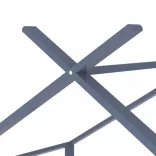 szürke tömör fenyőfa gyerekágy-keret 90 x 200 cm