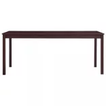 sötétbarna fenyőfa étkezőasztal 180 x 90 x 73 cm