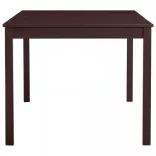 sötétbarna fenyőfa étkezőasztal 180 x 90 x 73 cm