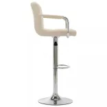 krémszínű szövet bárszék