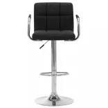 fekete szövet bárszék