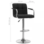 2 db fekete szövet bárszék