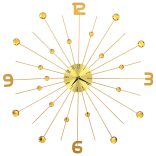 aranyszínű fém falióra 70 cm