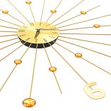 aranyszínű fém falióra 70 cm