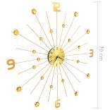 aranyszínű fém falióra 70 cm