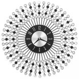 fekete fém falióra 43 cm