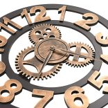 fekete-aranyszínű fém falióra 58 cm