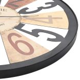 sokszínű fém falióra 60 cm