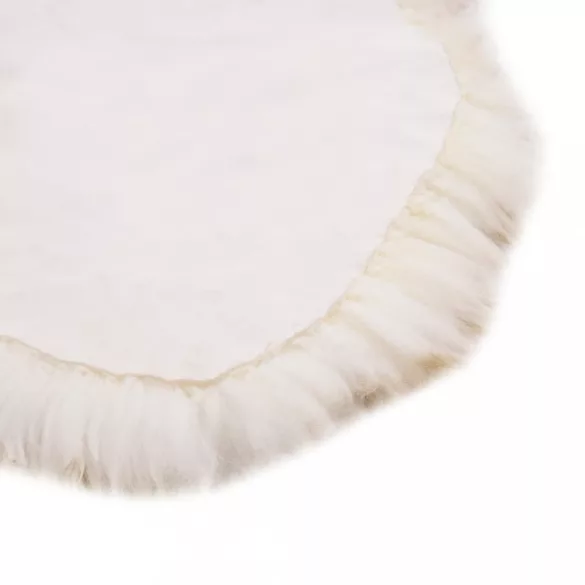 barna melanzsszínű báránybőr szőnyeg 60 x 90 cm