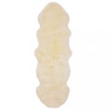 fehér báránybőr szőnyeg 60 x 180 cm