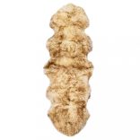 barna melanzsszínű báránybőr szőnyeg 60 x 180 cm