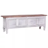 fehér tömör mahagóni fa TV-szekrény 120 x 30 x 40 cm