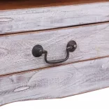 fehér tömör mahagóni fa TV-szekrény 120 x 30 x 40 cm