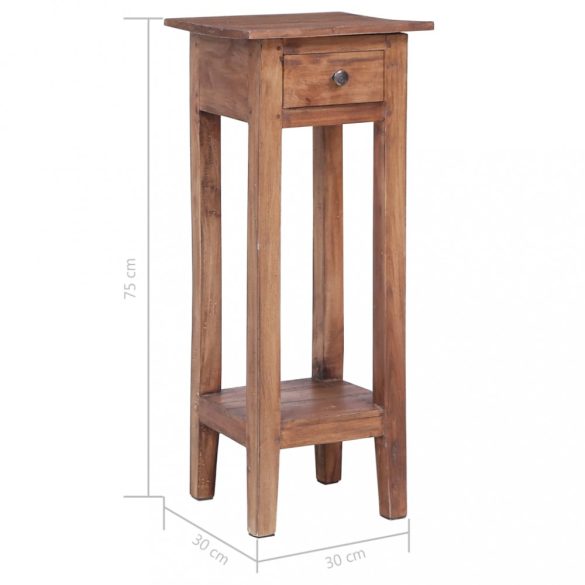 tömör mahagóni fa virágtartó állvány 30 x 30 x 75 cm