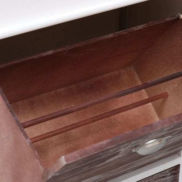 barna császárfa cipőszekrény 50 x 28 x 98 cm